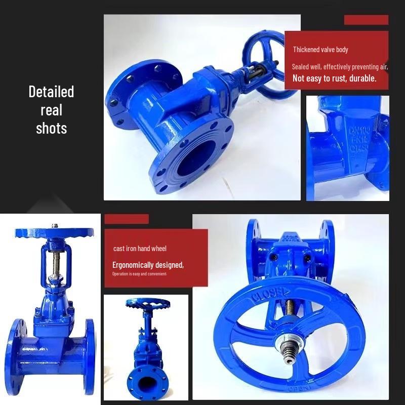 DN65 Manual Non-Rising Stem Flange Soft Seal Gate Valve
