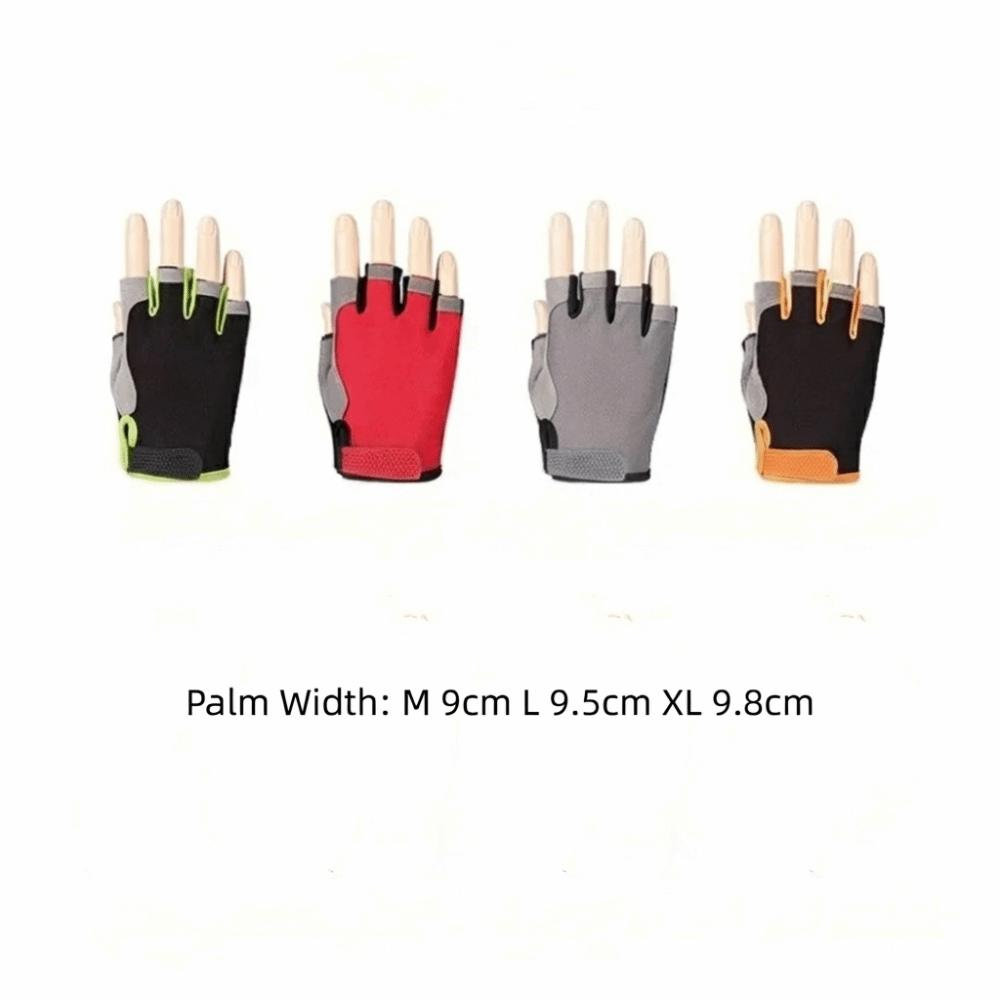 Breathable Half Finger Gloves Anti-slip Gym Training Gloves  Outdoor Sports