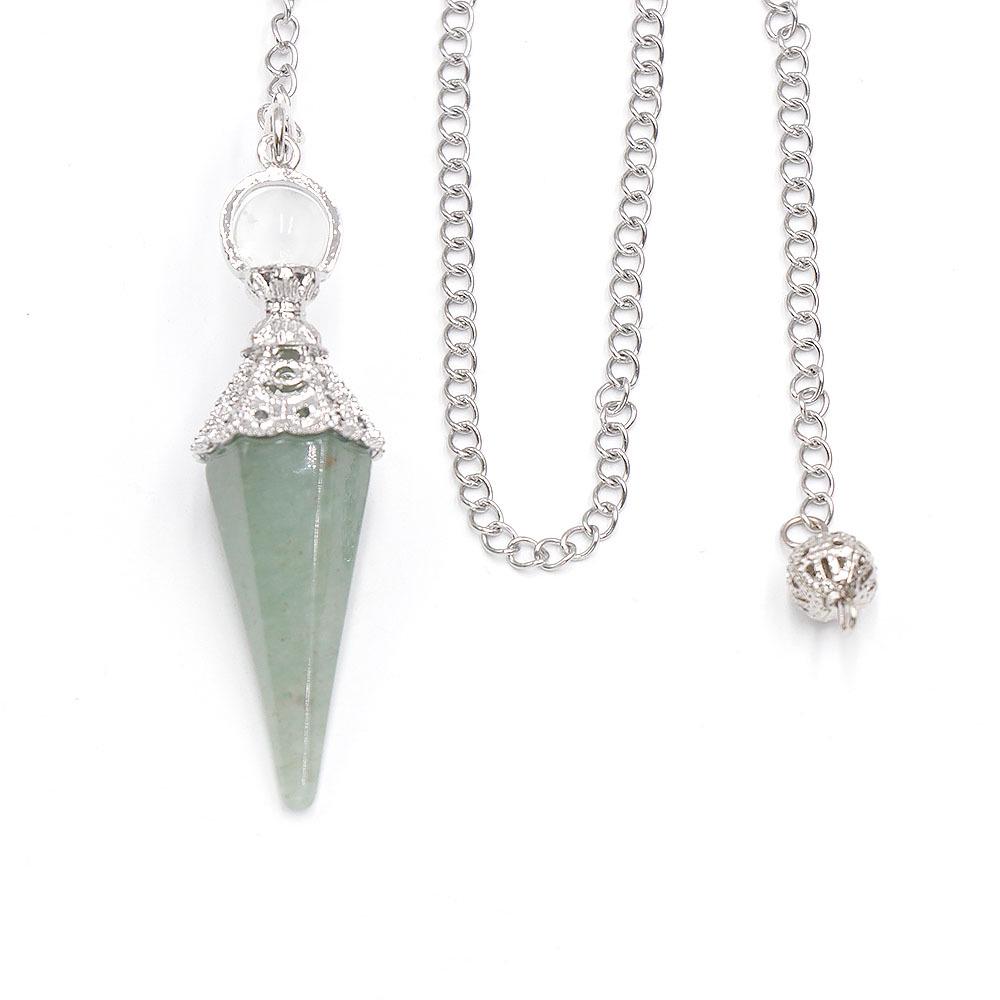 European & American Style Natural Crystal Hexagonal Pendant: Dual-Purpose Retro Jewelry