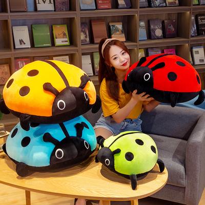 Creative Soft Seven-star Ladybug Doll Plush Toy Beetle Doll Insect Throw Pillow Rag Doll Birthday Gift Female