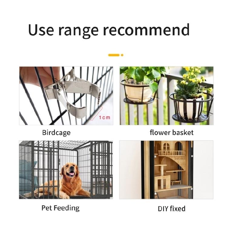 3PCS Metal Bird Feeder Quick Installatioin Design AntiWaste Food Feeding Clip Fruit Vegetable Clamp for Birds Rodents