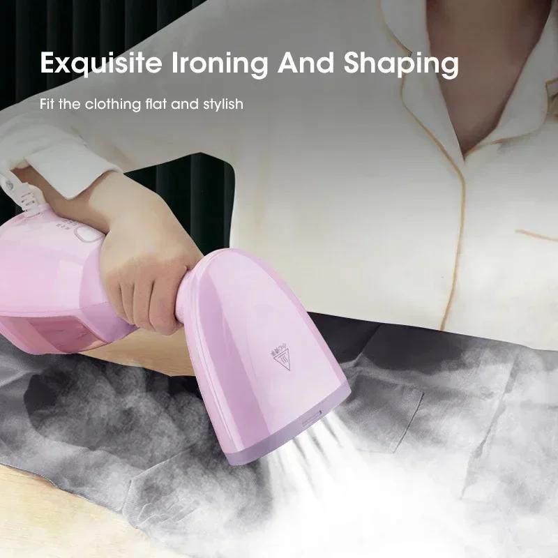 Hand-Dampfbügler 1500W Schnelle Heizung 330ml Tragbares Dampfbügeleisen für Kleidung Stoff Zuhause Reise Büro Hochzeit Anti-Tropf