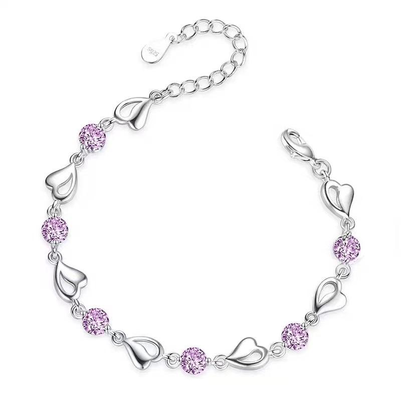 Elegant Starry Heart Women's Bracelet - Luxury Chain for Best Friends