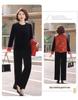 Gold Velvet Spring Suit: Chinese Style Three-Piece Set for Middle-Aged and Elderly Women