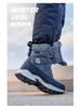 Men's Thickened Winter Snow Boots - Non-Slip, Plush, Warm, Casual Cotton Footwear