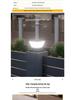 Luzes Solares Modernas para Poste de Jardim - Lâmpadas de Pilar Externas à Prova de Chuva para Vila, Cerca, Pátio ou Entradas de Portão