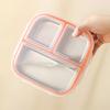 Leak Proof Stainless Steel  Lunch Box Reusable Student Meal Plate Food Container  Child School