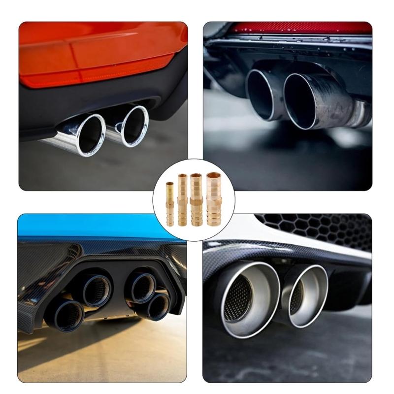 Brass 8MM Hex Nut Temperature Resistant Auto Locking Thread Quick Fixing for Exhaust Systems & Industrial Use