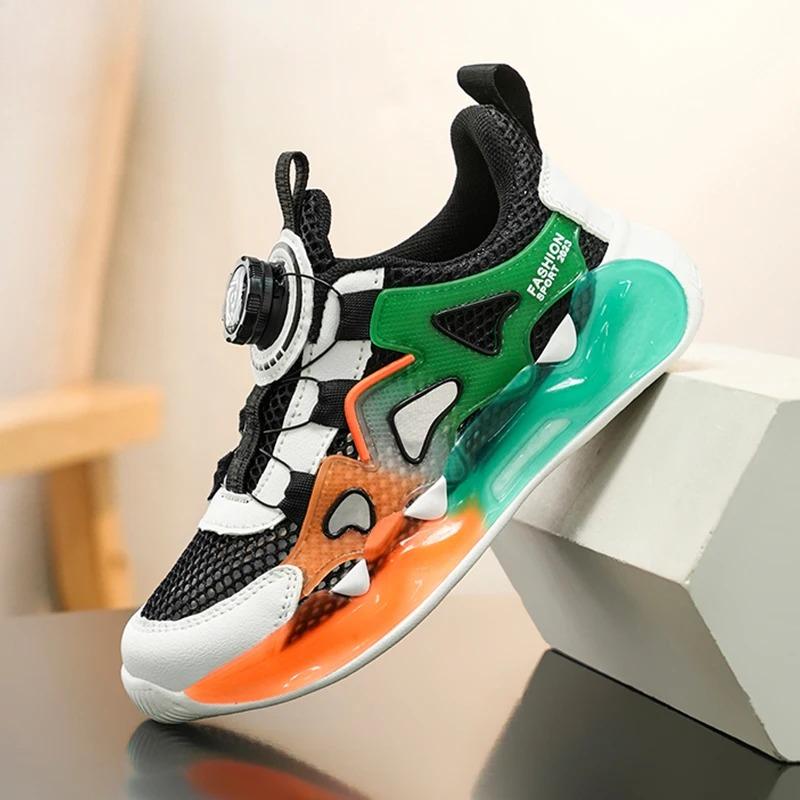Breathable Mesh Kids Sneakers Lightweight Summer Casual Shoes for Boys School Sports Walking Size 28-39
