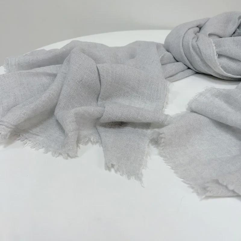 2023 Dark Gray Plus Size Wool Scarf for Women - Long, Warm, Versatile Winter Shawl