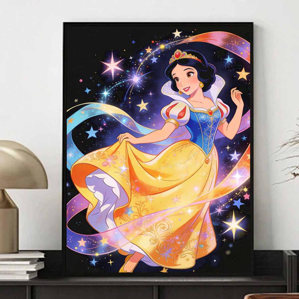Disney Themed Snow White Diamond Painting Kit Handmade Diy Home Decoration for Beginners and Craft Lovers