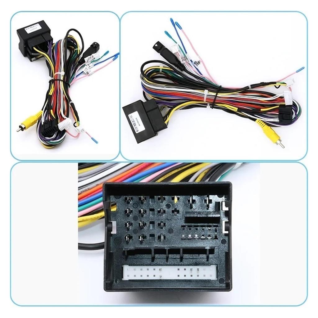 52PIN Stecker für VW Golf 5/6/Polo/Passat/Jetta/Tiguan/Touran Skoda Autoradio Player Kabelbaum CANBUS BOX Buchse CD-kompatibel