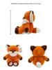 Adorable Pig and Fox Plush Doll Collection: Soft Animal Cushions and Figures