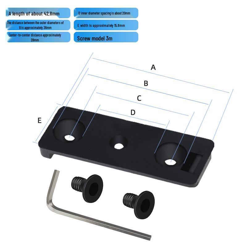 Bicycle Headlight Under Mount Bracket for BL12 1000LED Flashlight