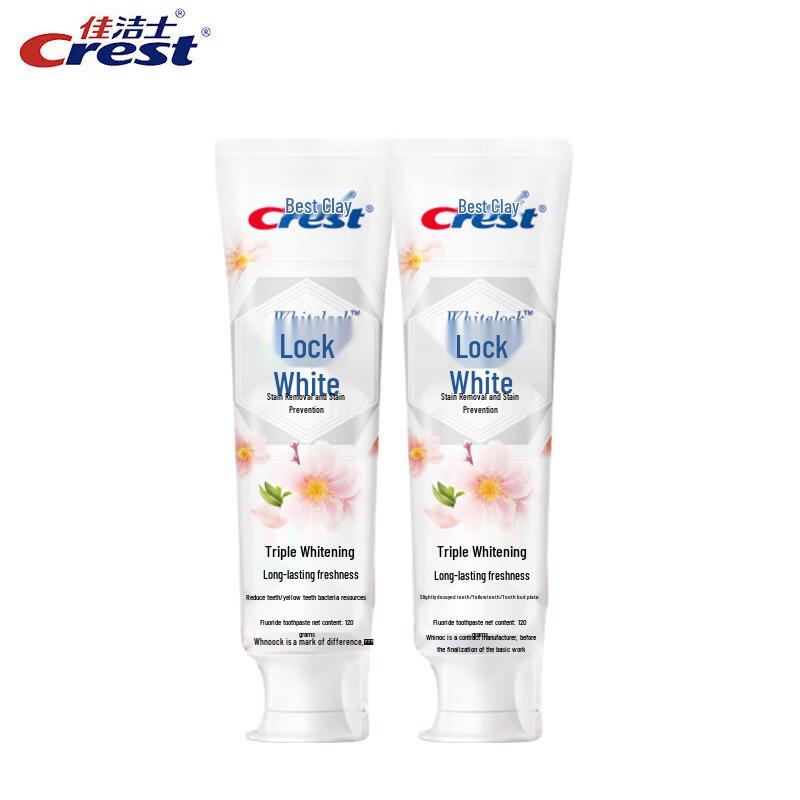 Crest Fresh Peach Blossom Dual-Color Whitening Toothpaste