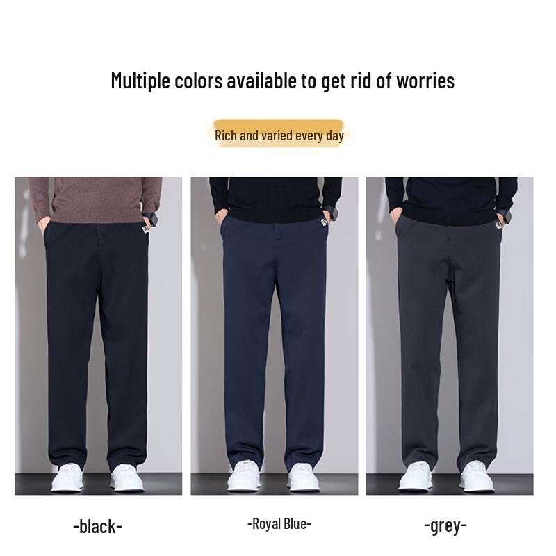 Mark Fairwhale Men's Lyocell Straight-Fit Casual Pants