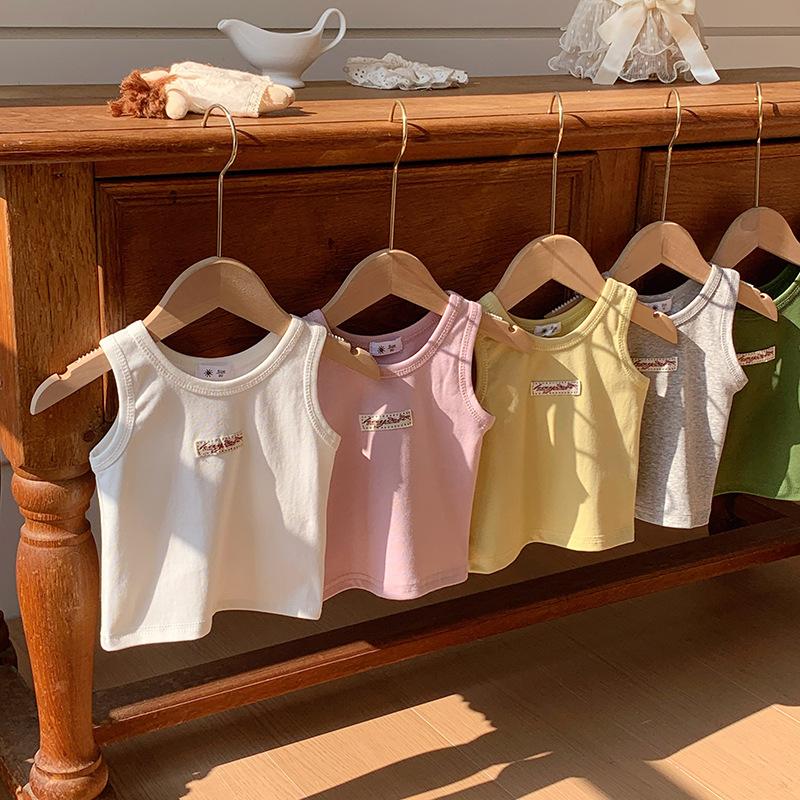 Girls' And Boys' Casual Vests, Summer Children's Cute Tops