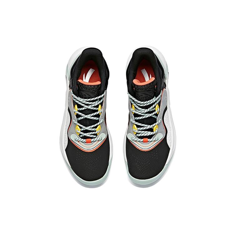 Anta Speedy Decision KT Thompson Cushioning Anti-Slip And Wear-Resistant Mid-Top Basketball Shoes Black Gray Green 112041612-7