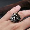 Retro Black Myth Wukong Ring For Men Punk Gothic  Large Adjustable Ring Journey To The West Monkey King Accessories Gift