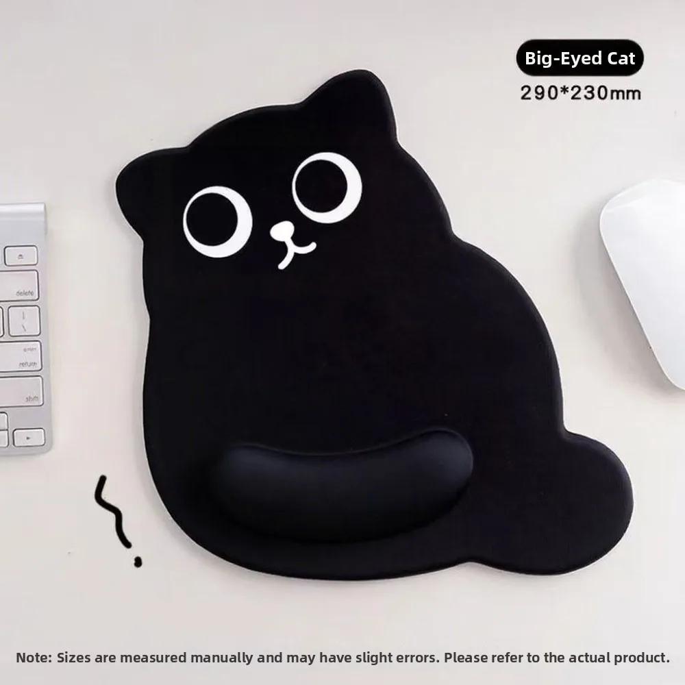 

Cute Big-eyed Cat Mouse Pad Non-Slip Soft Wrist Rest Typing Pad Comfortable Ergonomic Mouse Pad Computer Office Accessories