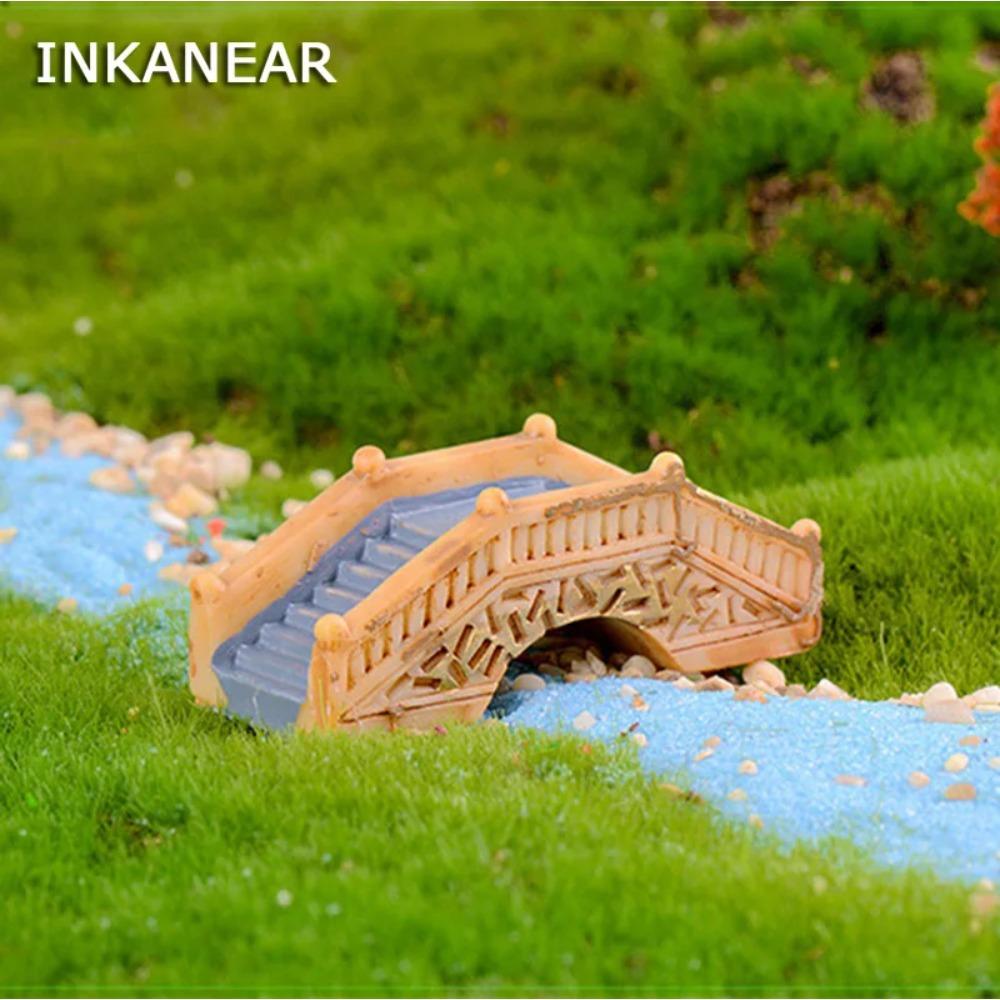 Antique Bridge Model Resin Fairy Garden Miniature/Terrarium Ornaments Figurines Dollhouse DIY Accessories Vintage Decoration