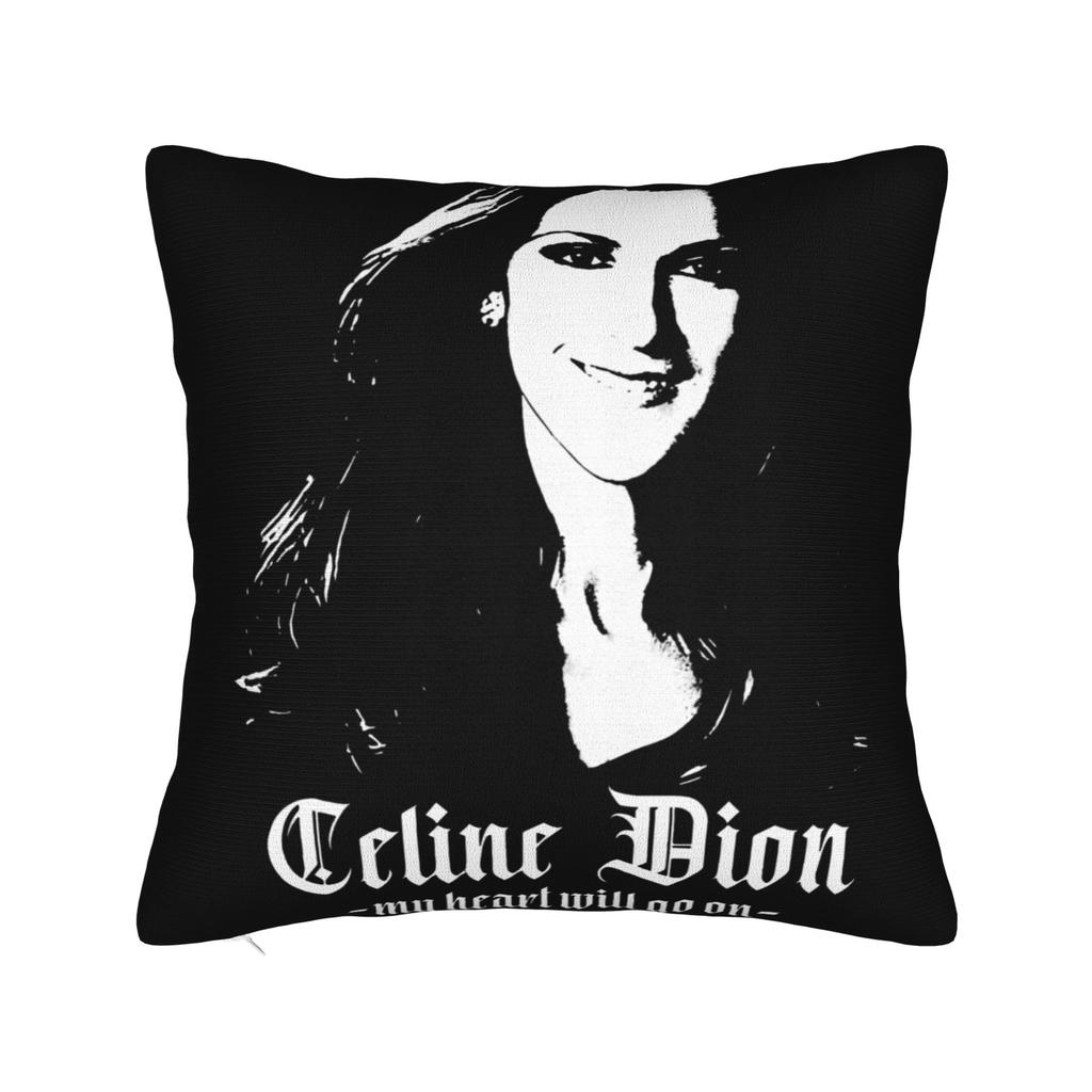 Celine Dion Canadian Recording Artist Pillowcases Kawaii Pillow Case For Living Room Bed Chair Soft Pillow Cover