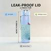 1PC Small Boat On Blue Sea Wave Print 750ml Color Plastic Sports Water Bottle Leakproof Flip Straw Lid Suitable for Sports Office Home Use