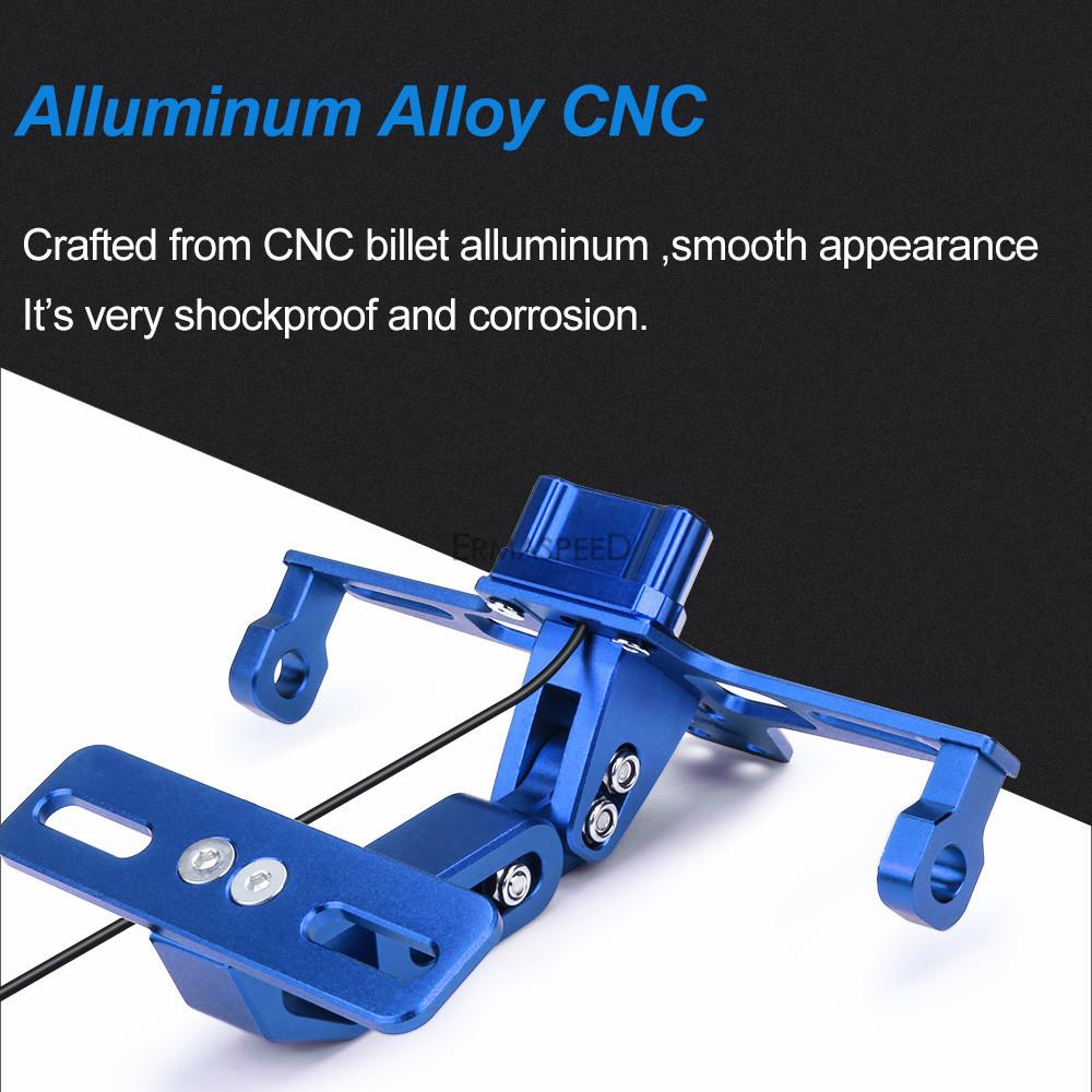 Universal Motorcycle License Plate Bracket Fender Eliminator Kit With Led Light For Motorbike Z750 Z900 Z1000 ER6N ZX6R