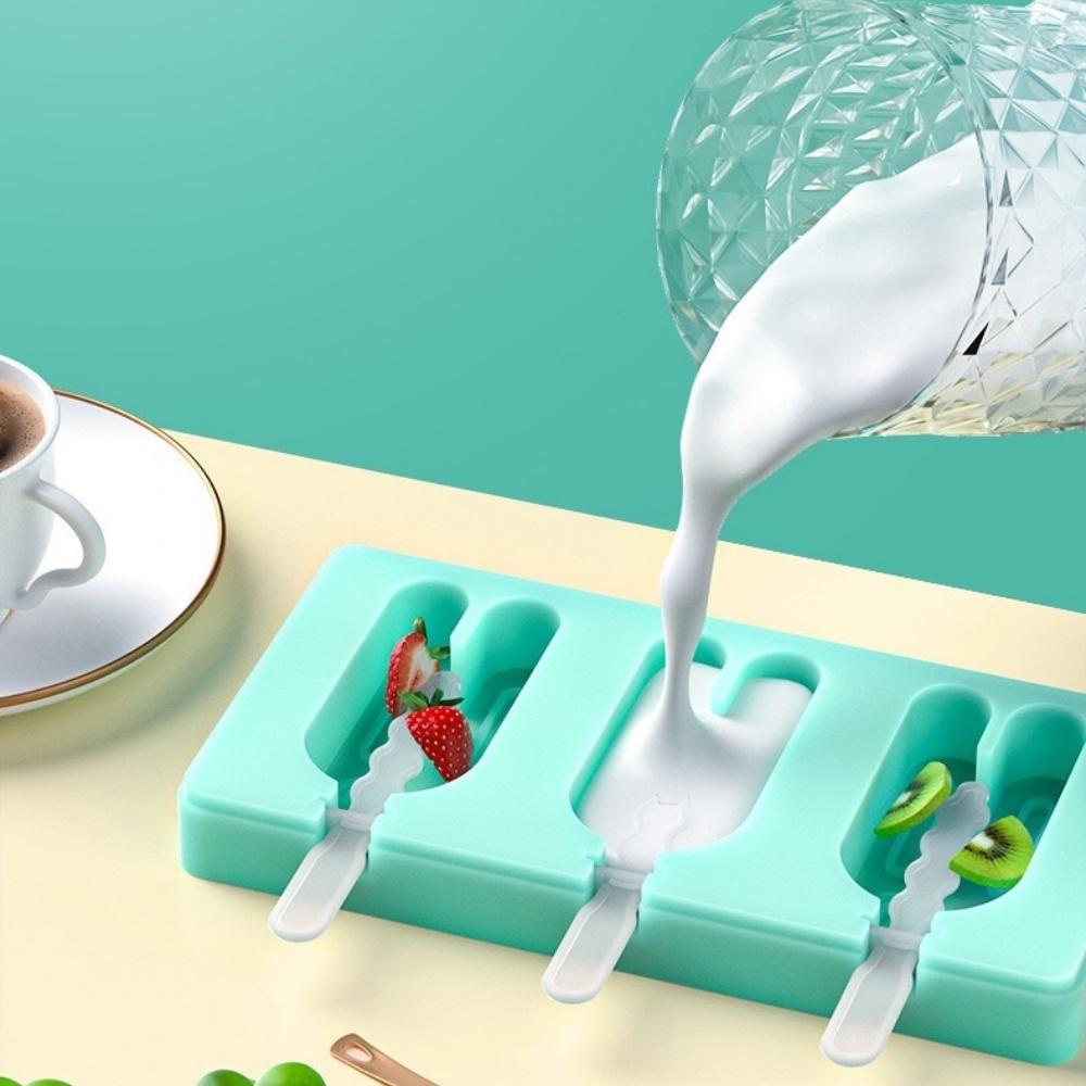 Silicone ice cream molds,Diy cartoon animal fruit Popsicle mold covers, reusable, Popsicle molds, mini Popsicle molds, ice cream