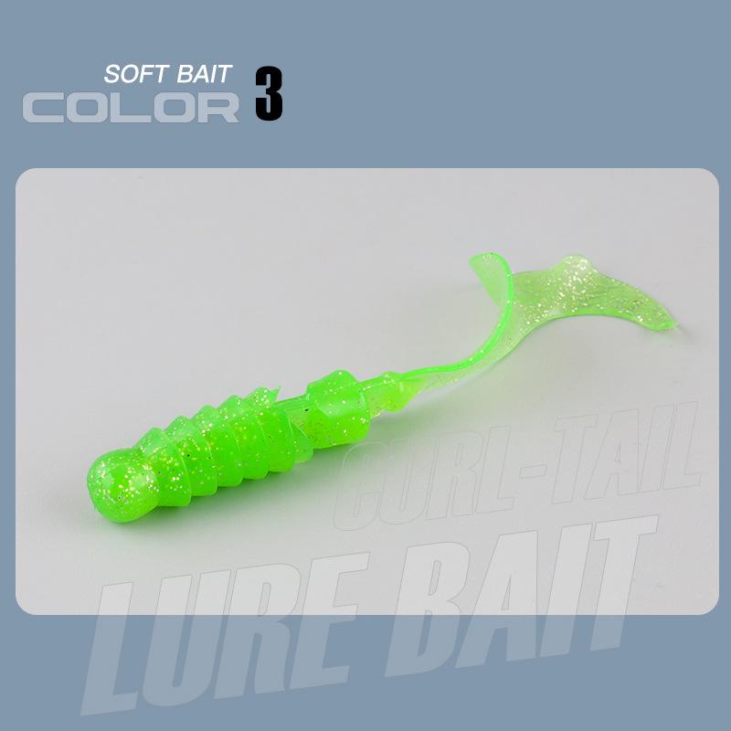 Big Wave Lockenschwanz Weichköder für Barsch und Mandarinfisch