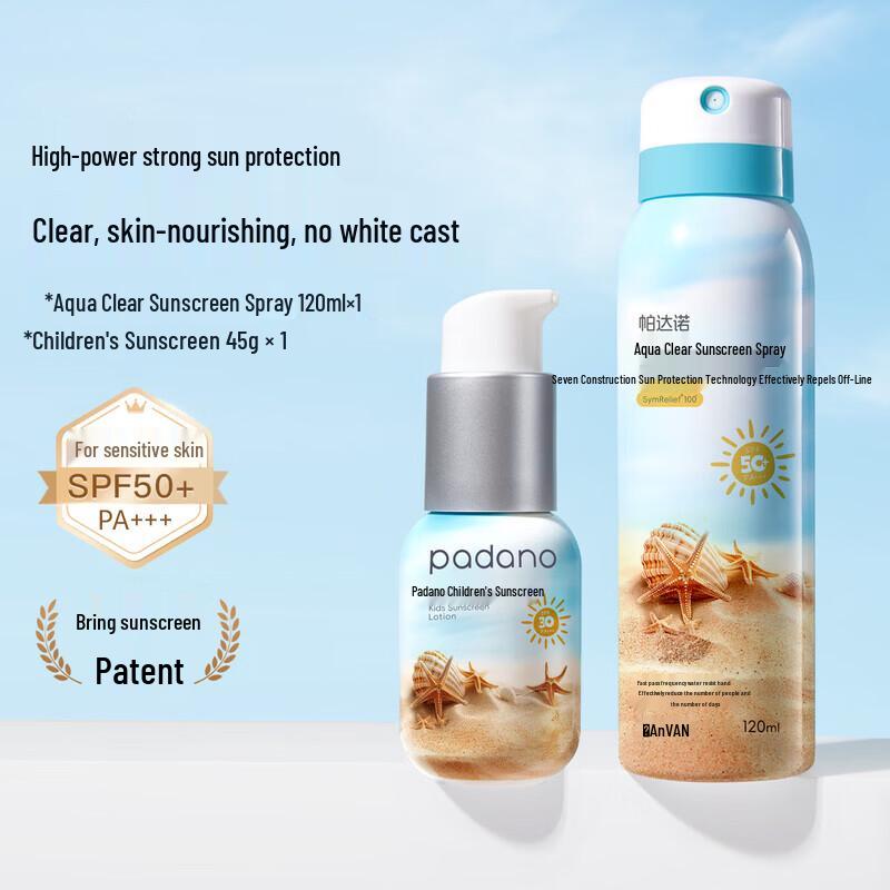 Paddano High Protection Sunscreen Spray & Lotion Set