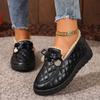 Women's Leather Waterproof Lightweight Comfortable Thick Soles Winter Warm Snow Boots with Padded Lining Non-slip Wear Casual Sports Lefebvre Shoes
