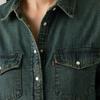 Levis Casual Comfortable Button Down Point Collar Denim Long Sleeve Shirt Women Shirts 16786-0109