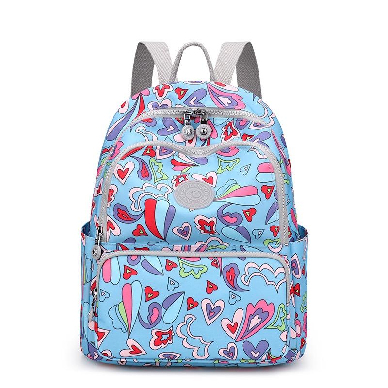 Trendy and Fashionable Women's Backpack Medium and Old Mother Travel Small Schoolbag Nylon Casual Women's Backpack