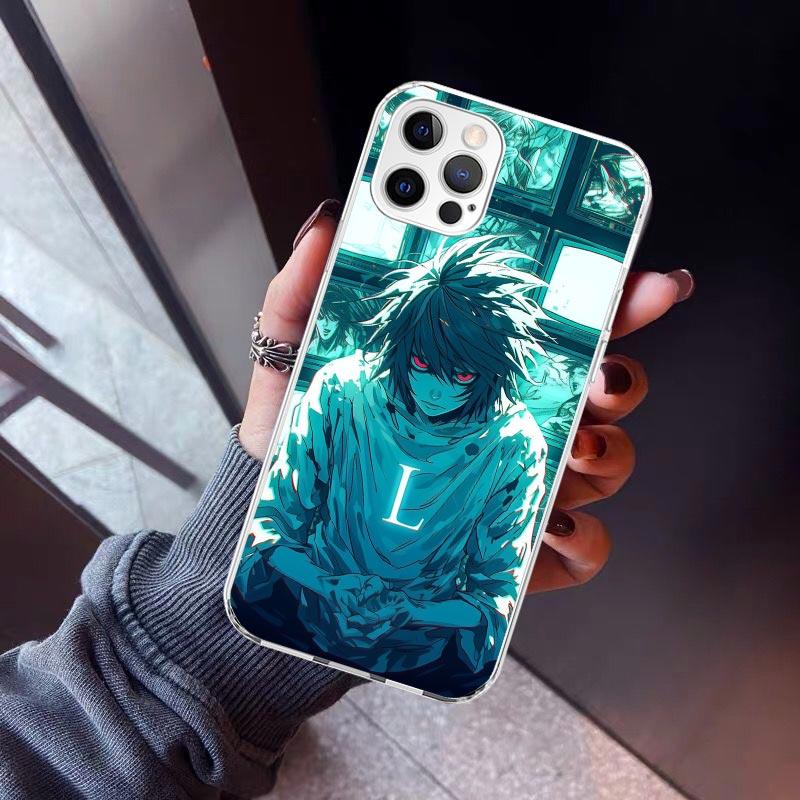 N-Note D-Death L Lawliet Phone Case For iPhone 17 Air 16 15 Pro Max 14 Plus 13 Mini 12 11 Cover 7 8 SE Silicone Shell Print Fund