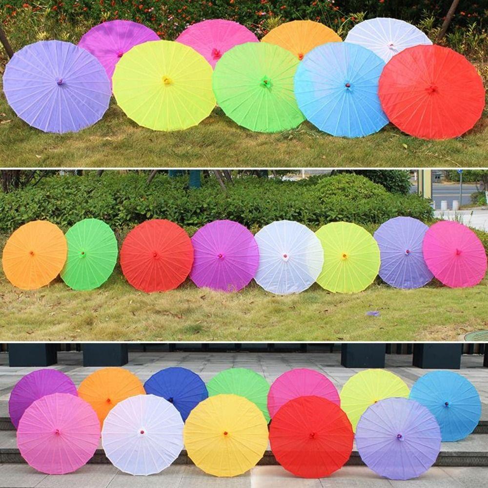 56cm Umbrella Fan Silk Cloth Classical Japan Style Umbrella Prop Dance Umbrella  Dance Performance
