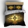 "Jesus Saves Cross Set" Bedding Duvet Cover Set Duvet Cover Pillowcases (1 * Duvet Cover 2 * Pillowcases, without duvet insert)