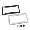 Stainless Steel Protecting License Plates Black/Silver License Plate Cover License Plate Holder