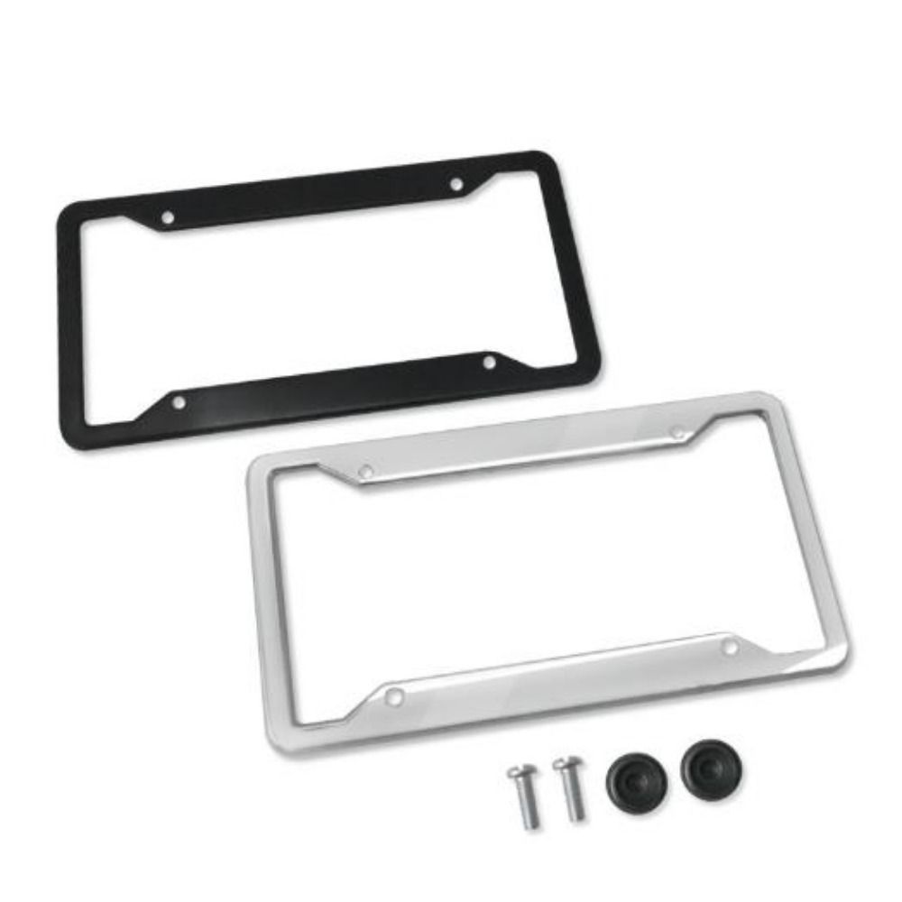 Stainless Steel Protecting License Plates Black/Silver License Plate Cover License Plate Holder