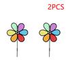 1-3PCS Garden Wind Spinner Portable Decoration Windmill Spinners Cloth Flower Spinners Outdoor Kids Toy for Garden Lawn Yard
