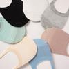 Women's Invisible Cotton Boat Socks Mesh Breathable Ankle Low Cut Silicone Non-Slip Socks