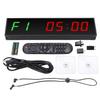 1,5 Zoll Fitnessstudio Timer Uhr 6 Modi Typ C LED Trainingsintervall Digitaler Timer Countdown Hoch Stoppuhr mit Fernbedienung