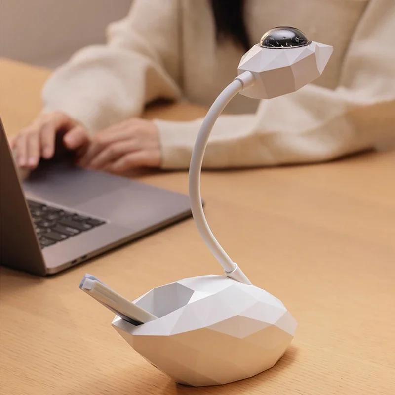 Projector Swan LED Desk Lamp Light Starry Sky Porjectors Lamp Decoration Bedroom Room Nebula LED Night Light Child Adult Gift