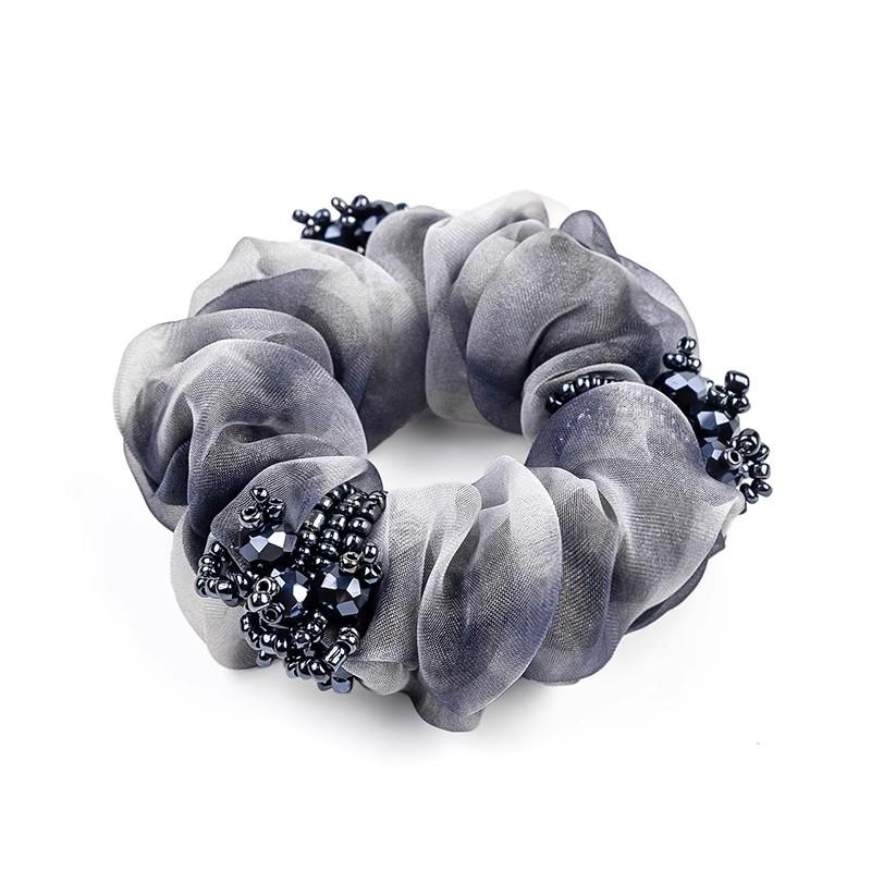 

Crystal Hair Accessory: Double-Layer Mesh Hair Tie for Voluminous Ponytails and Half-Up Hairstyles