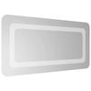 LED Bathroom Mirror Transparent 60 X 30 Cm Tempered Glass