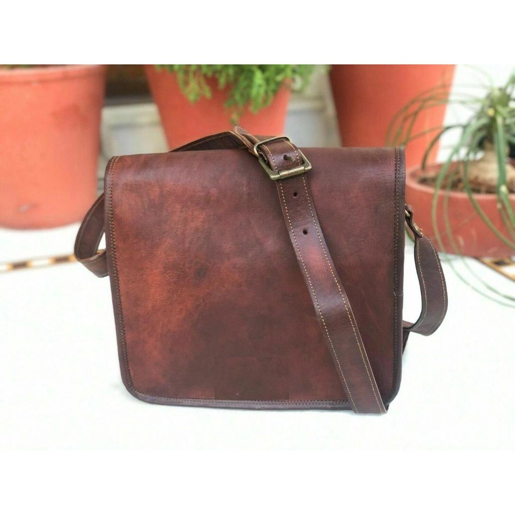 Vintage Laptop Messenger HANDBAG Handmade Briefcase Bag Satchel  Leather