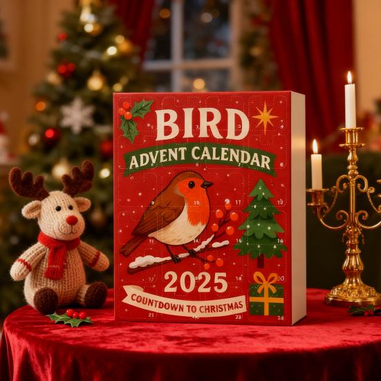 Christmas Advent Calendar Bird Design 24-Day Countdown Decoration Kid Surprise Advent Calendar Holiday Decor