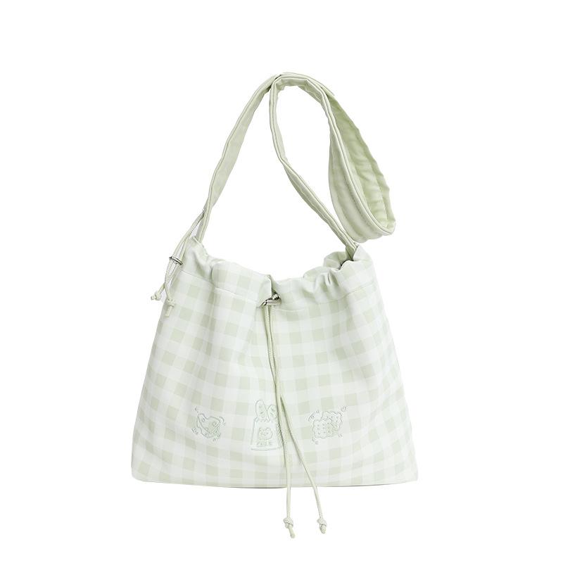 

Autumn new women s shoulder bag fresh and cute daily commuting versatile handbag 40*8*32 зелёный