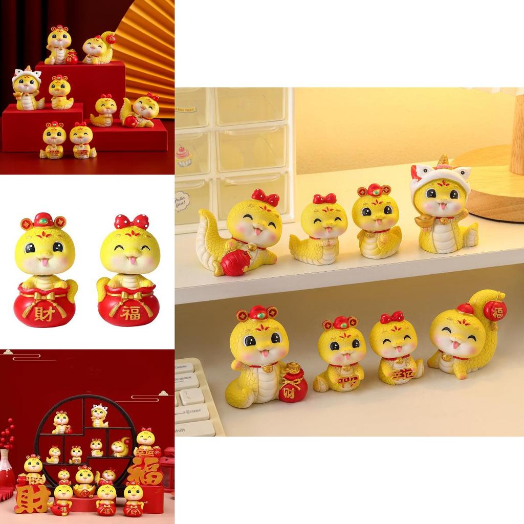 Delightful Resin Snake Figurine Decorative Accent For Home Office Car And Holiday Gifts