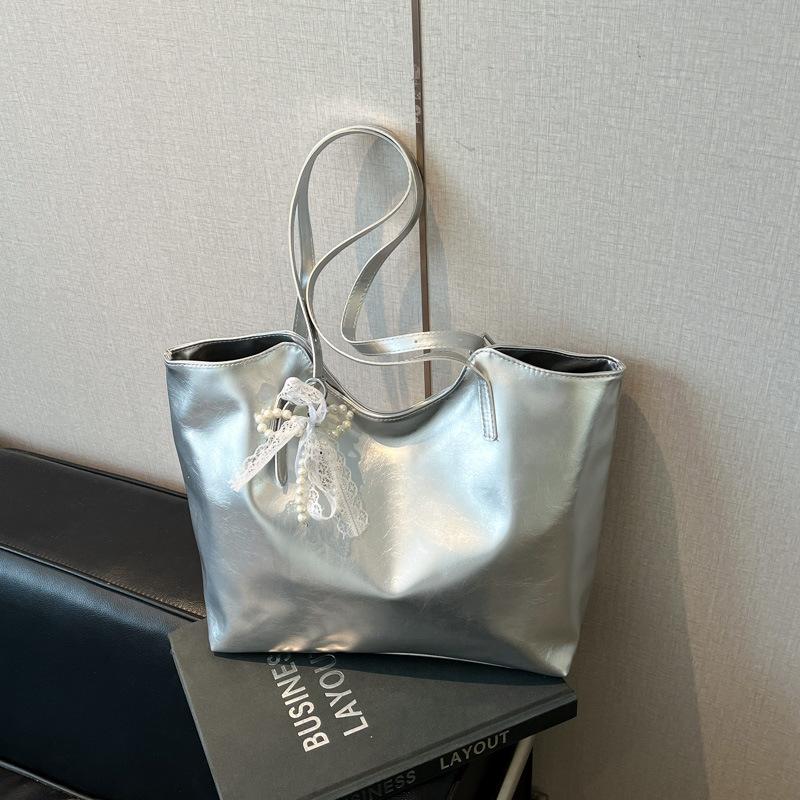 Bag Women's 2025 Summer New Tote Bag Women's Large Capacity Work Bag Portable Shoulder Underarm Bag